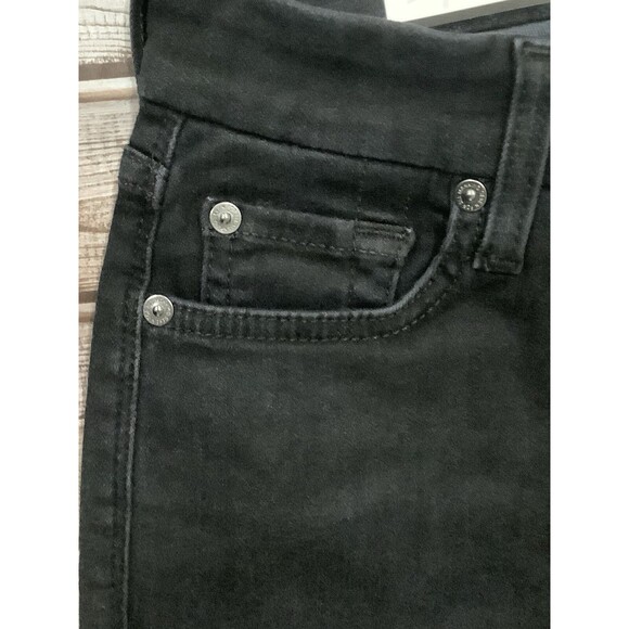 7 for all Mankind Kimmie Bootcut Black jeans Stretch Size 25 NWT - Picture 9 of 11